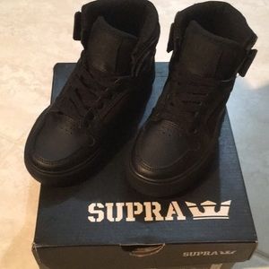 LITTLE KIDS BLACK VAIDER SUPRA HIGH-TOPS